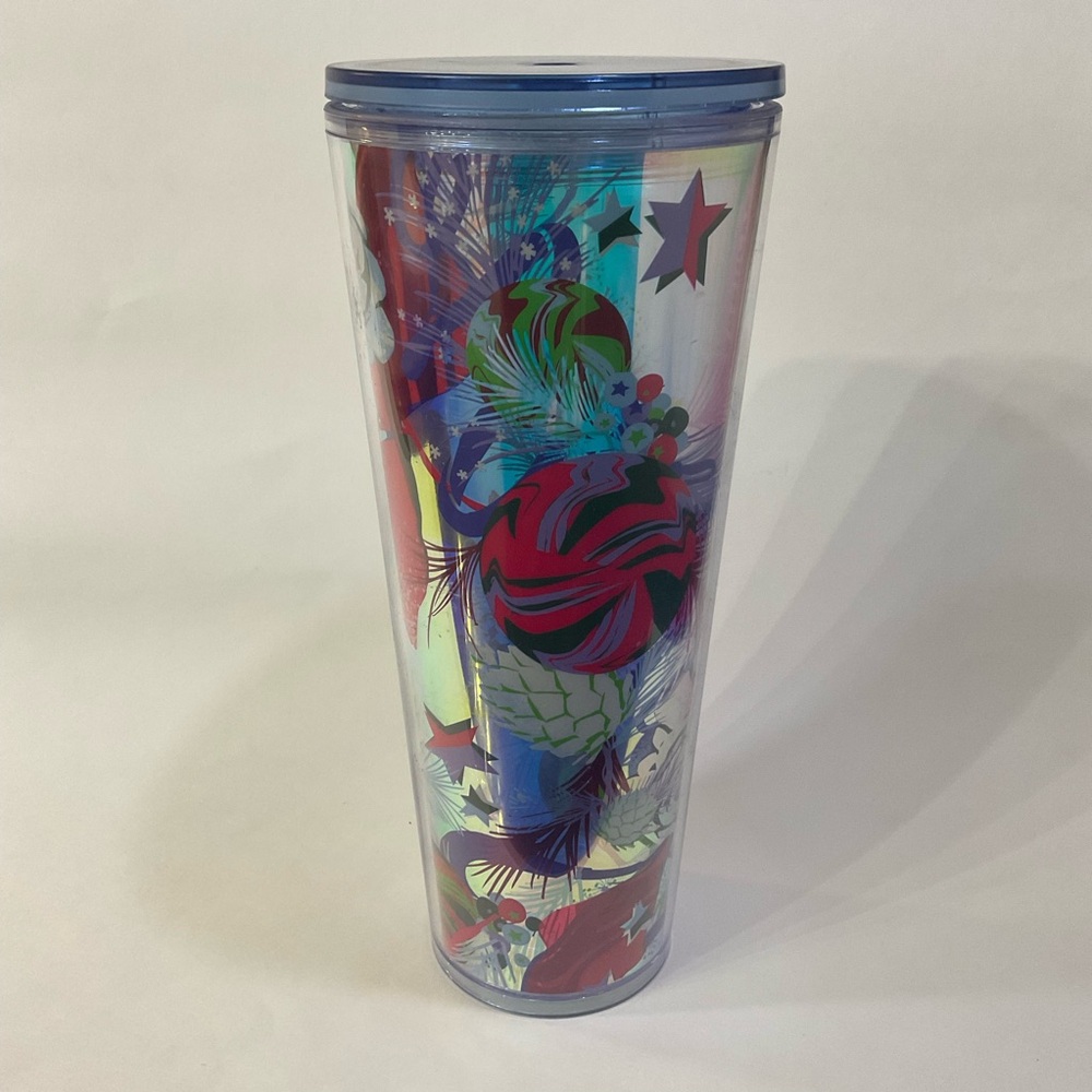 Starbucks Holiday 2023 Tumbler Roses Translucent Missing Straw & Topper - Picture 9 of 9